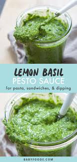 Basil Lemon Pesto Recipe Lemon Pesto Pesto Sauce Recipe Homemade Pesto
