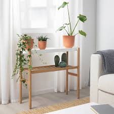 Satsumas Plant Stand Bamboo White 27 70 Cm Ikea We've got our top picks including tall stands, ones for multiple plants, and hanging stands.
