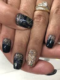 Navy Champagne New Years Gel Nails Light Elegance Nevermore Champagne Sophia Glitter Nails Acrylic Gel Nail Light Nails