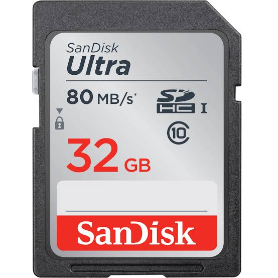 Image result for SanDisk Ultra SDHC Memory Card - 32 GB"