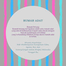 Pilih subjek matematika sosiologi b. Jelaskan Nilai Nilai Kehidupan Di Rumah Betang Yang Terus Dibawa Dalam Kehidupan Bermasyarakat Di Brainly Co Id
