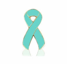 Ovarian cancer awareness month brings the cause into the spotlight in september, while sexual assault awareness month is april. Ovarian Cancer Awareness Ribbon Pin