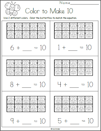 Color The Ten Frame To Make 10 Kindergarten Math Worksheet Madebyteachers Kindergarten Math Free Spring Math Worksheets Kindergarten Math Worksheets Free