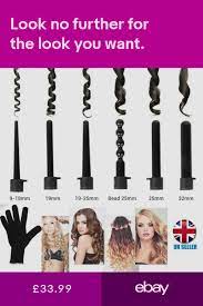 6 In 1 Hair Curler Curling Wand Set Tourmaline Ceramic Conical Cylinder Clipless For Sale Online Ebay Wand Curls Hair Curlers Curling Iron Hairstyles