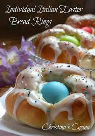Get your kids in the kitchen with you to bake this special bread. Individual Italian Easter Bread Rings Easy Step By Step Directions Christina S Cucina