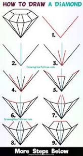 Magical How To Attract A Diamond Simple Step By Step Drawing Course For Kid Drawing Tutorial Easy Pencil Drawings For Beginners Drawing Tutorials For Beginners
