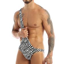 Mankini New Hot Sexy Bodysuit Leopard Fashionable | Berserk Shop