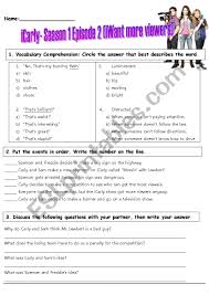This conflict, known as the space race, saw the emergence of scientific discoveries and new technologies. Icarly S1e2 Iwant More Viewers Worksheet Esl Worksheet By Kplsoju
