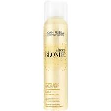 Temporary hair color sprays are an excellent alternative to box dyes and salon products. Sheer Blonde Blonde Hairspray By John Frieda Parfumdreams