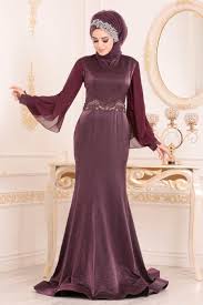 Tesetturlu Abiye Elbise Kollari Boncuk Detayli Murdum Tesettur Abiye Elbise 4575mu Tesetturisland Com Aksamustu Giysileri The Dress Resmi Elbise