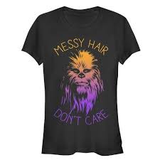 Don't worry i did this after closing lmfao i had old batteries i had to put up. Junior S Star Wars Messy Hair Don T Care Chewie T Shirt Target
