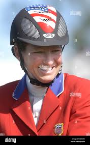 CSIO Masters, Spruce Meadows, September 2004, ENCANA Cup, Koen Vereecke  (BEL) riding Sarah de St. Pierre Stock Photo