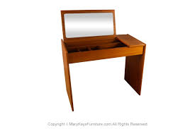 Manufactured wood + solid wood. Mid Century Danish Teak Vanity Desk Scan Coll Mary Kay S Furniture