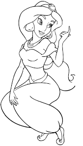 Free Printable Jasmine Coloring Pages For Kids Best Coloring Pages For Kids Princess jasmine is the sixth member of the disney princess line up and female lead of the animated film aladdin. free printable jasmine coloring pages