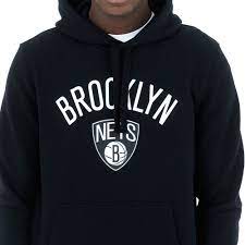 Brooklyn nets nba majestic men's black pullover hoodie. Brooklyn Nets Hoodie In Schwarz New Era Cap