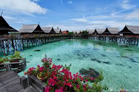 Isla kapalai, por la mañana. Borneo The Sipadan Kapalai Dive Resort Malaysia