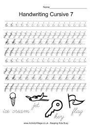 Students understand the basic features of reading. Handwriting Practice Cursive 7 Cursive Practice Cursive Handwriting Cursive Writing Worksheets