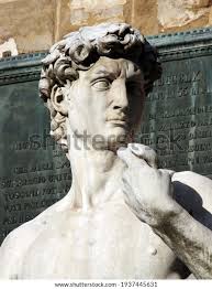 Detalle de la COPIA del David Foto de stock 1937445631