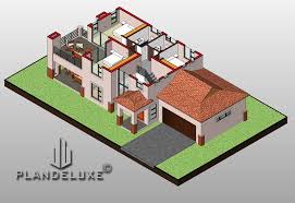 Awesome 3 bedroom house plans pdf free download tile design gallery. 3 Bedroom Double Story House Plan Home Designs Plandeluxe