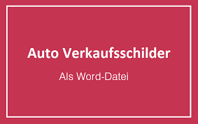 Lebensmittelechte preisschilder mit preisschilddrucker drucken. 3 Auto Verkaufsschilder Vorlagen Fur Word Convictorius
