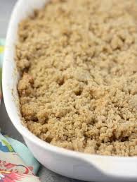 Apple Crisp Without Oats With A Streusel Topping That S Easy And Quick To Prepare And Full Of Fl Apple Crisp Without Oats Apple Crisp Topping Apple Crisp Easy