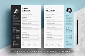 2 Pages Resume Template By White Graphic Pixelify Resume Template Clean Resume One Page Resume Template