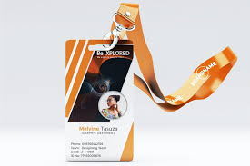 Id Card Template 04 Id Card Template Identity Card Design Colorful Business Card