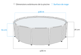 Piscine Tubulaire Intex Metal Frame 3 66 X 0 76m Avec Epurateur