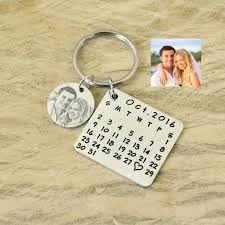 Engraved Personalized Calendar And Photo Keychain In 2020 Calendar Keychain Personalised Calendar Photo Keychain