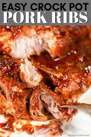 Crock Pot Country Style Pork Ribs Recipe Easy Crock Pot Pork Ribs Rib Recipes Crockpot Pork Ribs Easy Meals
