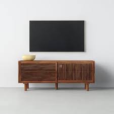 Rustic solid reclaimed wood 80 inch tv stand media center / sideboard with 4 doors and shelves. Modern Narrow Under 16 In Deep Tv Stands Allmodern