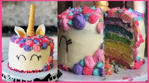 Diy birthday number cakes makes 1 sheet cake or 2 square cakes or 2 round cakes or 2 bundt cakes ingredients. How To Make A Rainbow Unicorn Cake Youtube