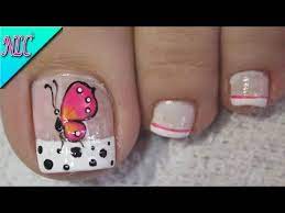 No te preocupes, acabas de llegar a la aplicación perfecta que te ayudará con ese problema y de hoy en adelante te aseguramos que tus diseños de uñas serán las mejores. Diseno De Unas Para Pies Mariposa Y Frances Butterfly Nail Art Nlc Youtube Unas Manos Y Pies Disenos De Unas Pies Unas De Pies Sencillas