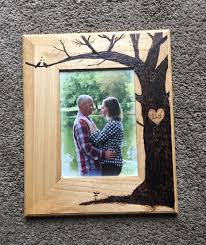 Keystone Vintage Custom Wood Burned Wedding Picture Frame Unique Barn Style Rustic Wo Painted Picture Frames Diy Picture Frames Crafts Wedding Picture Frames