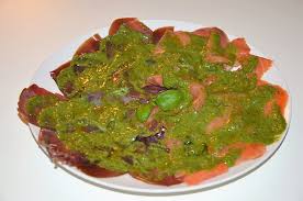Buono senza sale di raffaella ferrari. Carpaccio Di Pesce Con Salsa Al Basilico