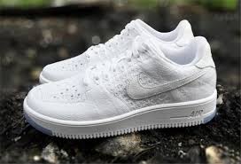 Nike Air Force One Af1 Ultra Flyknit Low White Ice 817419 100 Mens Nike Shoes Nike Air Nike Air Force
