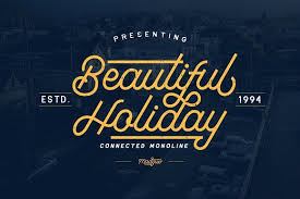 Madgue Connected Monoline Extras Holiday Fonts Free Holiday Fonts Lettering