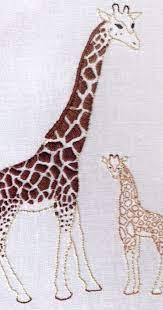 Giraffes Hand Embroidery Pattern African Mother Baby Etsy Animal Embroidery Patterns Embroidery Flowers Pattern Hand Embroidery Pattern