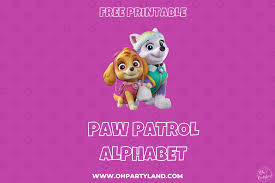 This item is unavailable | etsy. Paw Patrol Alphabet Letters Skye And Everest Oh Partyland