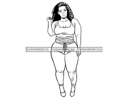 Afro Woman Beautiful Curvy Breast Bodacious Big Butt Sexy - Etsy Sweden