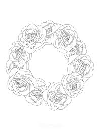 You are able to give them the hence, they are allowed to color the roses picture directly and of course based on their desire that is related to the color. 112 Beautiful Flower Coloring Pages Free Printables For Kids Adults