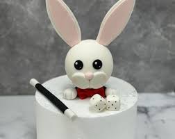 Magic Show Cupcake Toppers: Rabbit in Hat, Stars