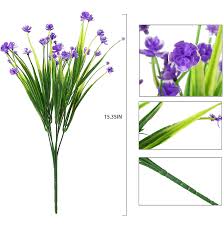 Ageomet 9pcs artificial flowers outdoor, uv resistant shrubs plants outdoor fake flowers, plastic silk flowers for outside garden window box indoor hanging planter decor 4.5 out of 5 stars 530 2 offers from $9.99 Buy Binduo 6pcs Artificial Plants Flowers Fake Outdoor Greenery Bush Uv Resistant No Fade Faux Plastic Daffodils For Farmhouse Living Room Kitchen Patio Box Porch Garden Balcony Office Decor Purple Online In Indonesia