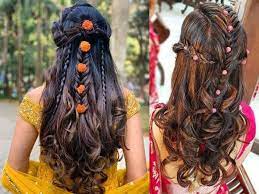 The hair looks naturally wavy and has been parted from the middle. 15 Best Bridal Hairstyles For Round Faces Styles At Life
