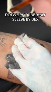 DUNE ⛰💫 HALF SLEEVE BY DEXTER LAST WEEK 🌟 Whos excited for Dune part 2 ?  👀 🌟 02086713000 to book in 🌟 #londontattoo #finelinetattoo #tattooideas  #dune #dunemovie #timothychalamet #zendaya #hanszimmer ...