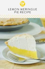 Easy Lemon Meringue Pie Recipe Lemon Meringue Pie Easy Meringue Pie Recipes Lemon Desserts Easy