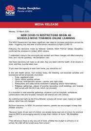 Further restrictions on pubs across new south wales have come into force to stop the spread of sydney's coronavirus outbreak. Gladys Berejiklian Tough New Restrictions From Midday To Keep The Community Safe Facebook