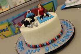 Fitness Birthday Cakes Cake Fitness Cake Fondant Girl