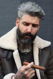 The Full Guide For Silver Hair Men How To Get Keep Style Gray Hair Silver Hair Men White Hair Men Men Hair Color
