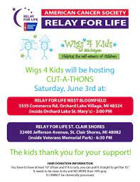 We are diligently working on. Wigs 4 Kids Hosting Cut A Thons At Relay For Life Events Wigs4kids Of Michigan Blog And News